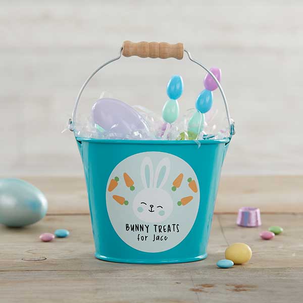 Bunny Treats Personalized Easter Buckets - 25709