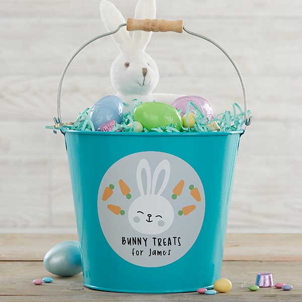 Bunny Treats Personalized Easter Buckets - 25709