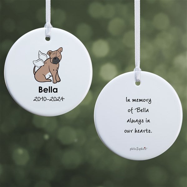 Personalized Bulldog Memorial Ornaments by philoSophie's - 25781