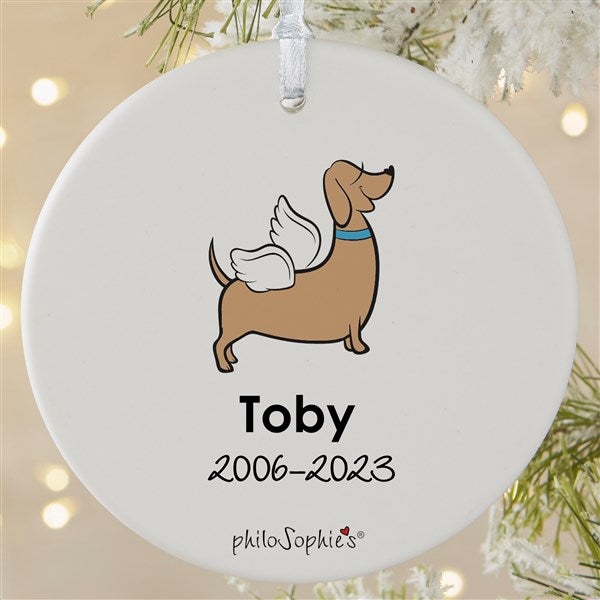 Personalized 2025 dachshund ornaments