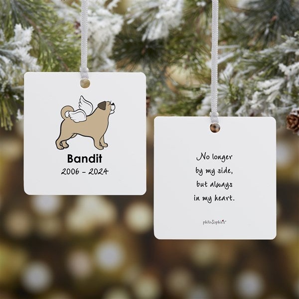 Personalized Puggle Memorial Ornaments by philoSophie's - 25785