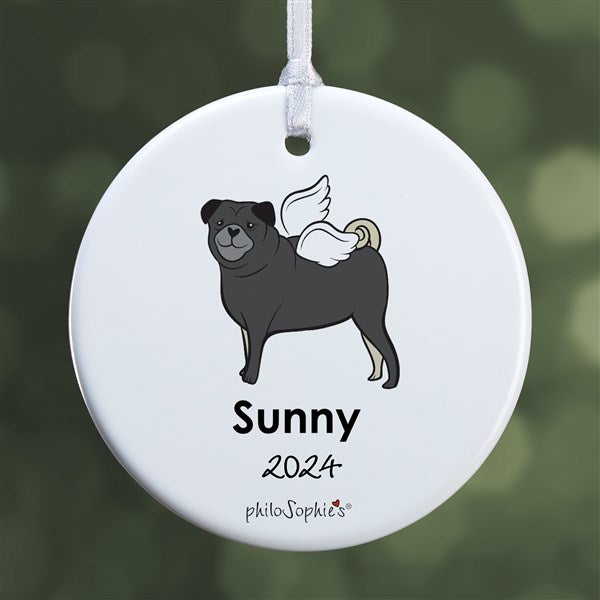 Personalized Pug Memorial Ornaments by philoSophie's - 25791