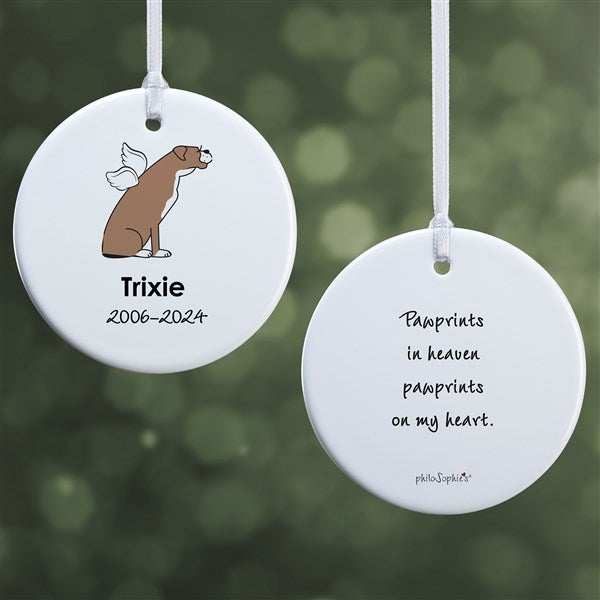 Personalized Boxer Memorial Ornaments by philoSophie's - 25792