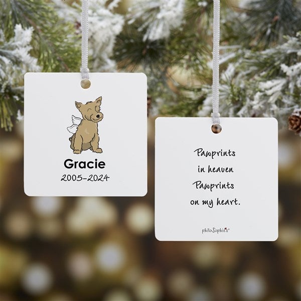 Personalized Yorkie Memorial Ornaments by philoSophie's - 25795