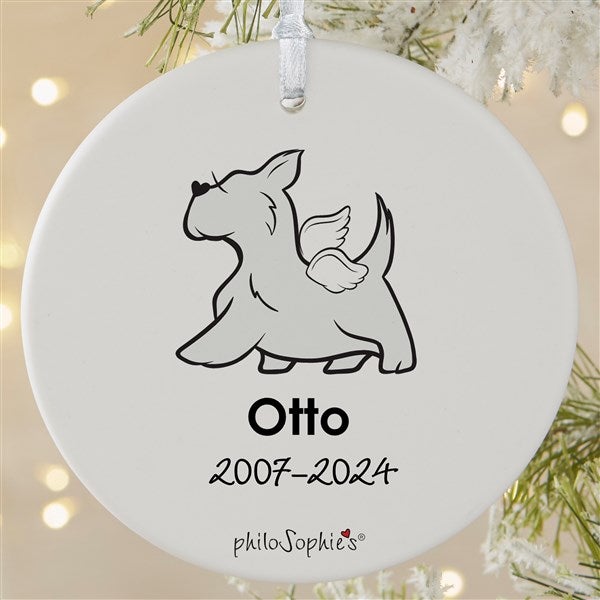 Personalized Scottie Dog Memorial Ornaments by philoSophie's - 25797