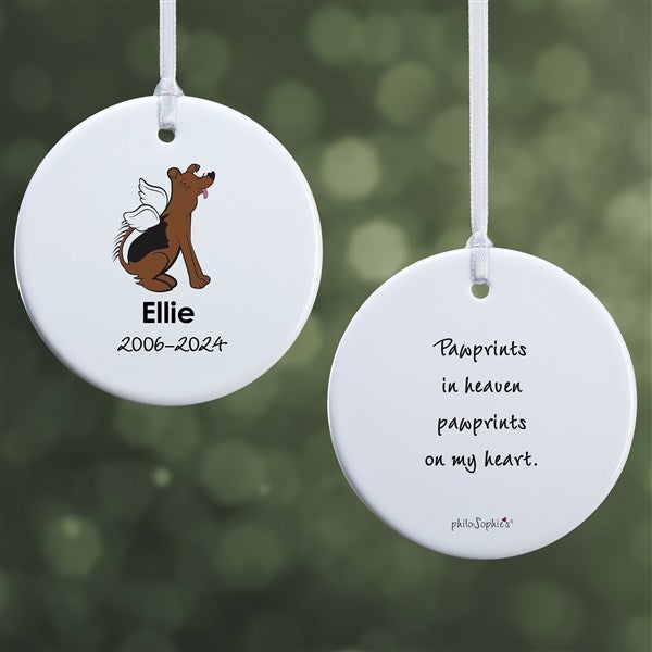 Personalized Shepard Dog Memorial Ornaments by philoSophie's - 25798
