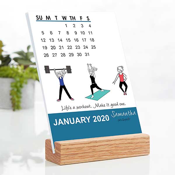 Personalized Easel Desk Calendar By Philosophie S