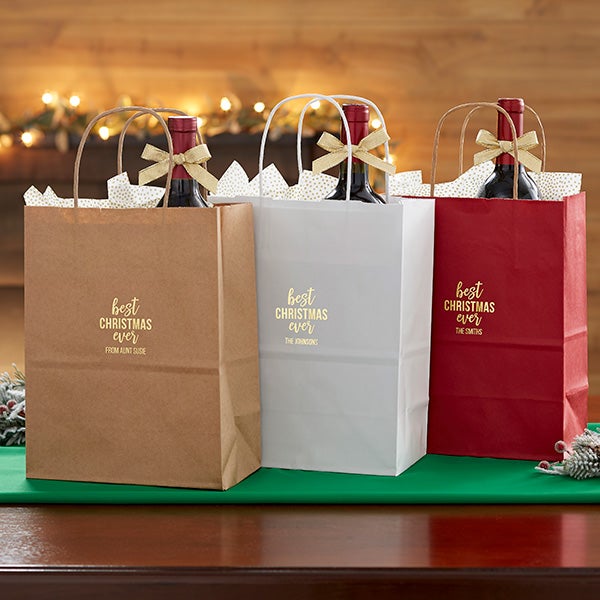 Best Christmas Ever Personalized Gift Bags