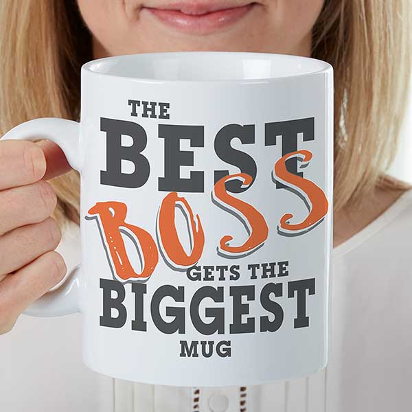 The Best Boss Personalized 30 oz. Oversized Coffee Mug