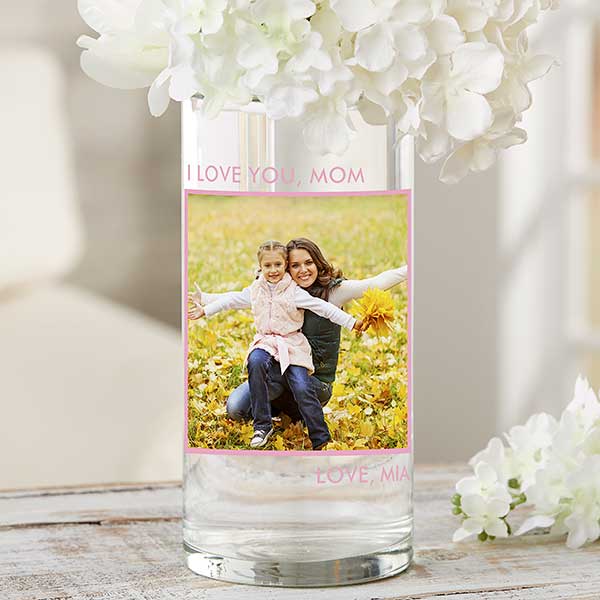 Picture Perfect Personalized Photo Vase for Mom - 26058