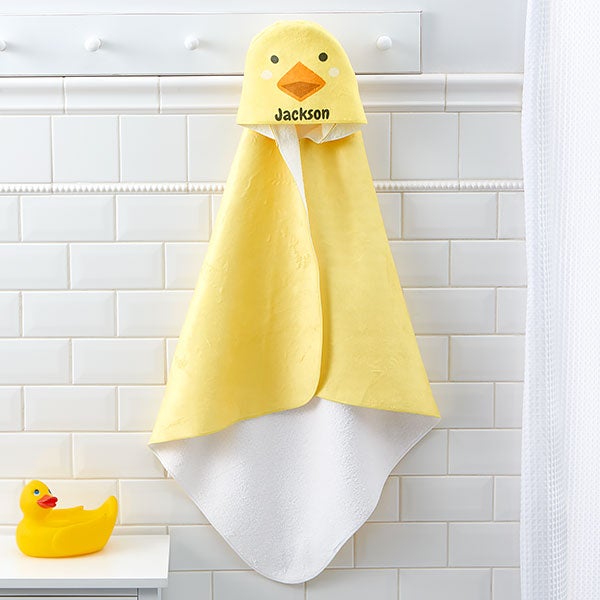 Personalized Duck Baby Hooded Towel - 26266