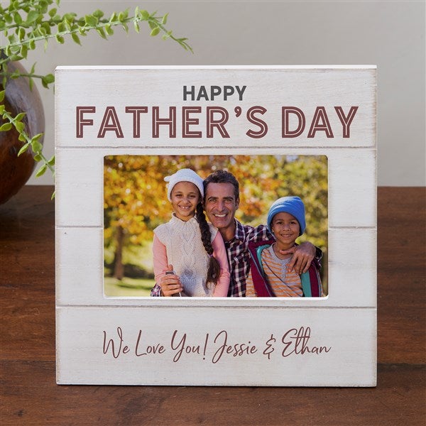 Father's Day Personalized Shiplap Picture Frame - 26281