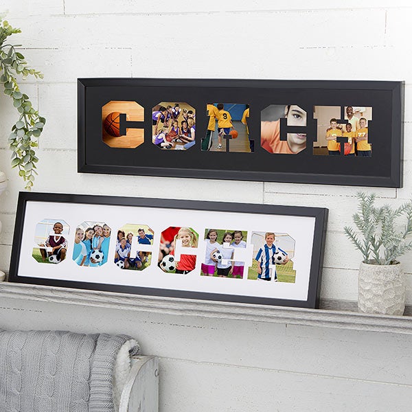 Coach Letters Personalized Collage Photo Frame