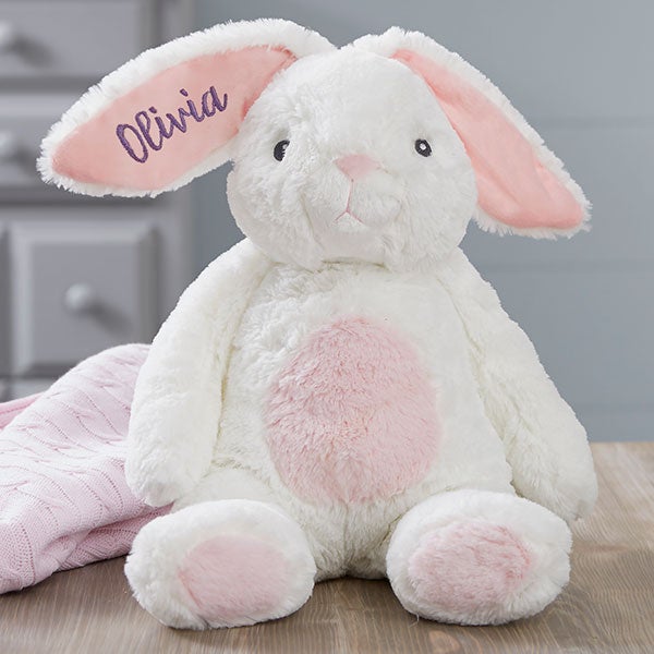 personalized plush bunny