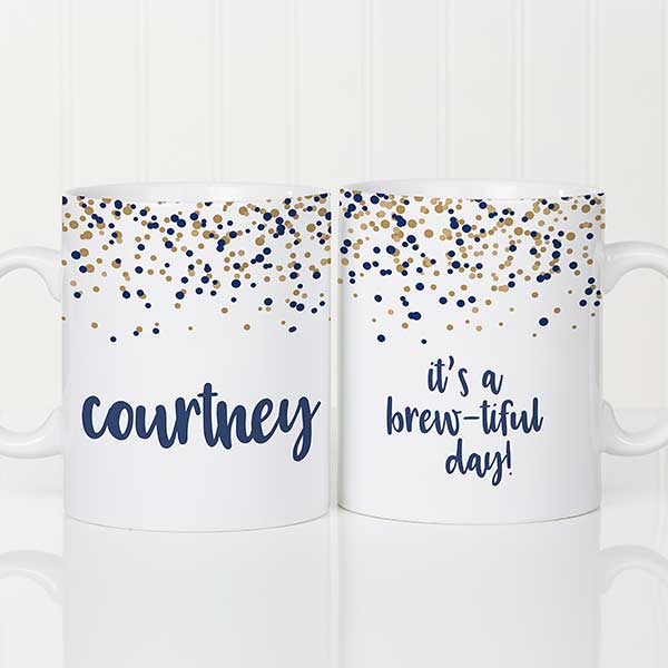 Sparkling Name Personalized 30 Oz Oversized Coffee Mug