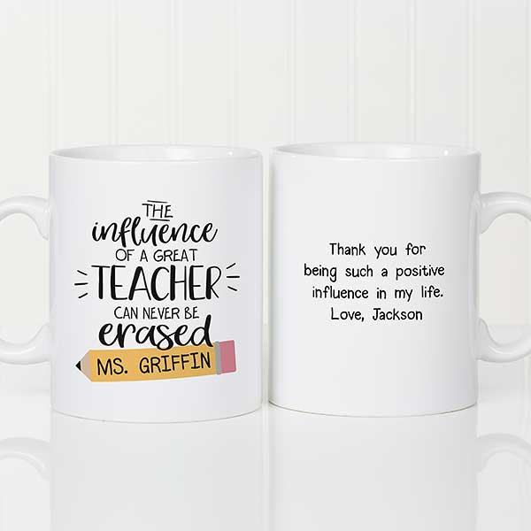 Influence of a Great Teacher Personalized 30 oz Oversized Coffee Mug