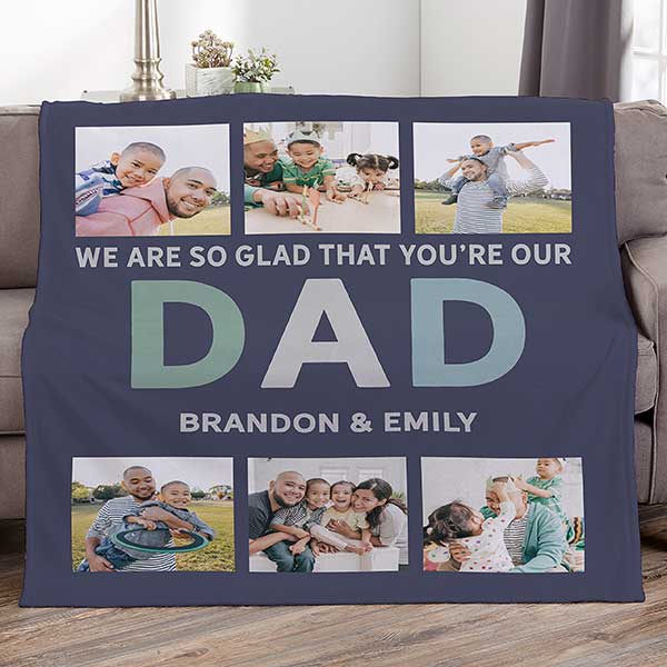 Picture blanket for dad new arrivals