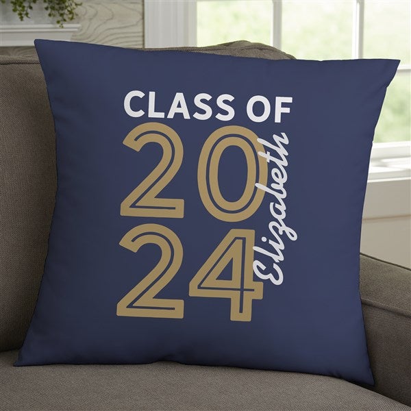 Graduating Class Of Personalized 18-inch Velvet Photo Pillow