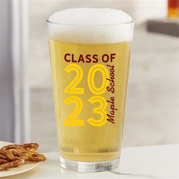 Lavish Last Name Personalized 16 oz Beer Can Glass