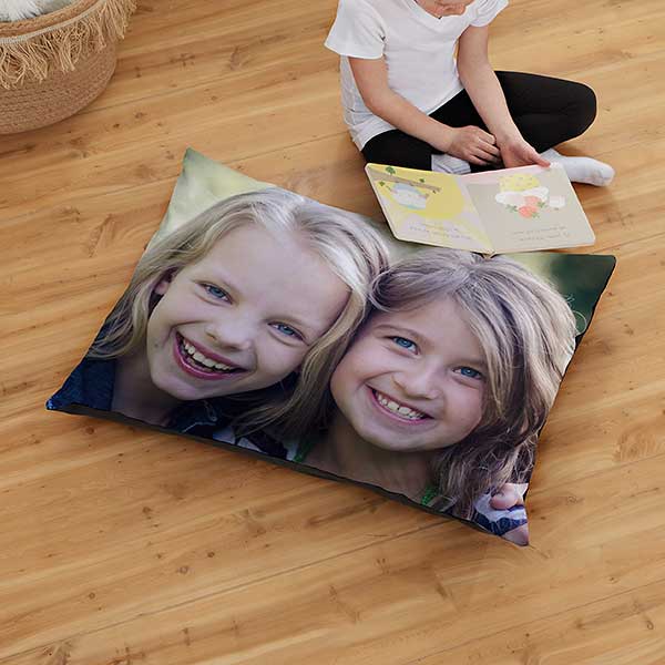 Personalized Kids Photo Floor Pillows - 26556