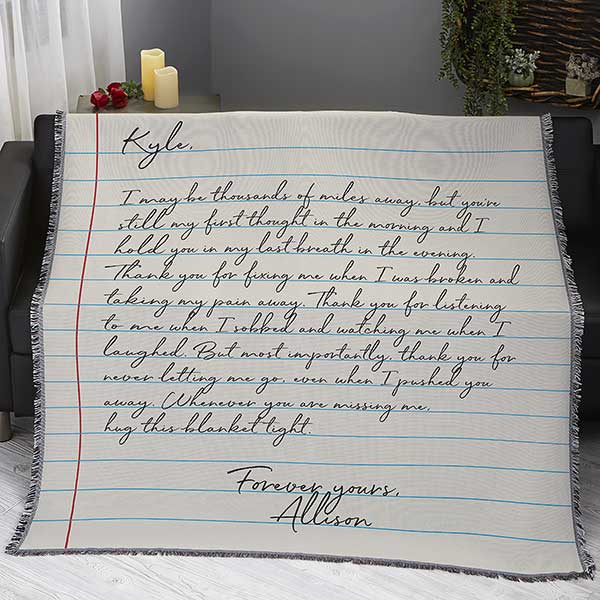Personalized Love Letter Blankets - 26649