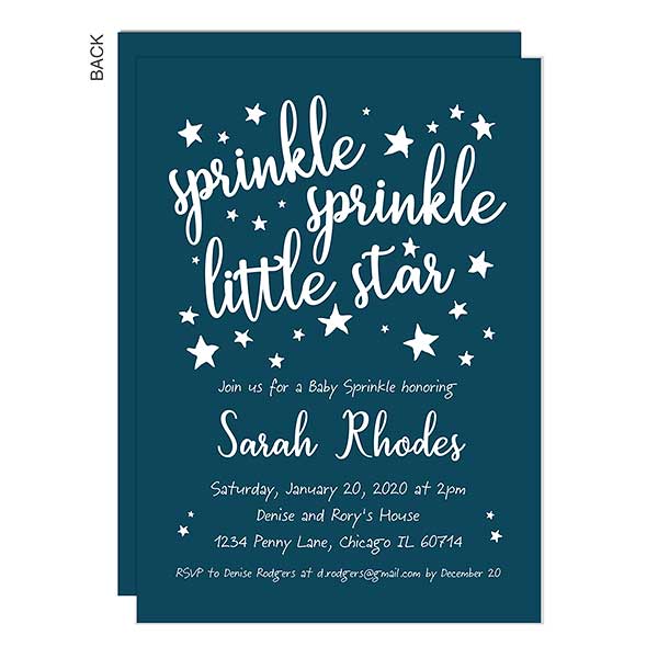 sprinkle invitations