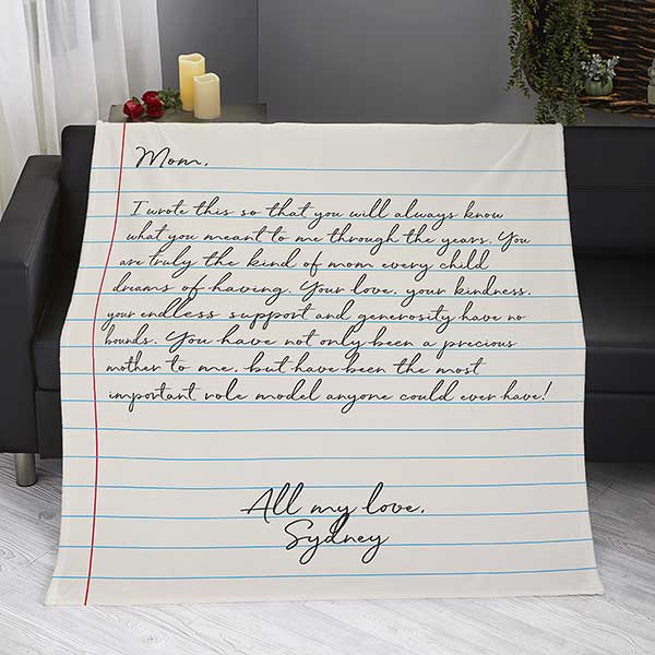 Letter To Mom Personalized Blankets For Mom - 26699