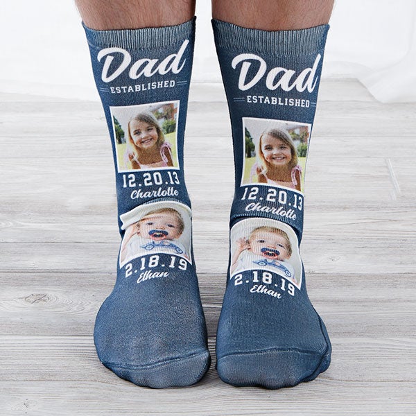 Established Dad Personalized Photo Socks - 26818