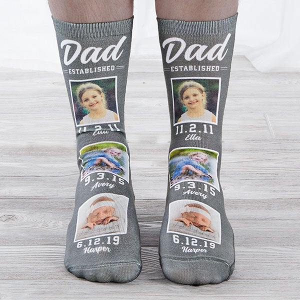 Established Dad Personalized Photo Socks - 26818