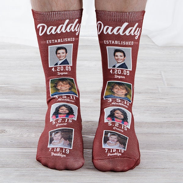 Established Dad Personalized Photo Socks - 26818