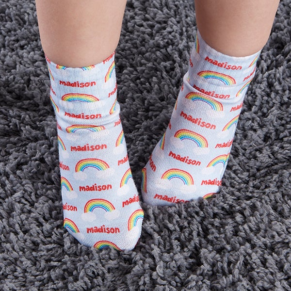 toddler rainbow socks