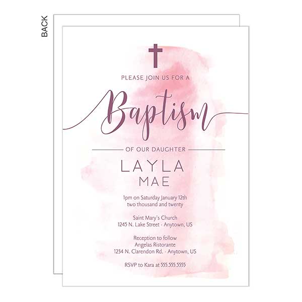 baptism invitations