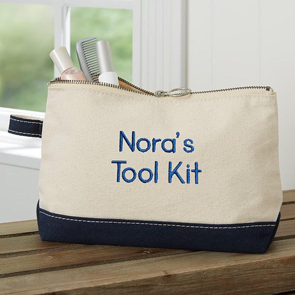 Write Your Own Personalized Canvas Cosmetic Case
