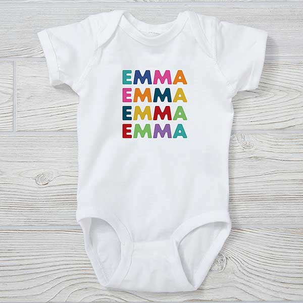 Vibrant Name For Her Personalized Baby Clothing - 27256