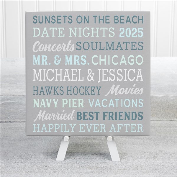 Relationship Memories Personalized Canvas Prints - 27272