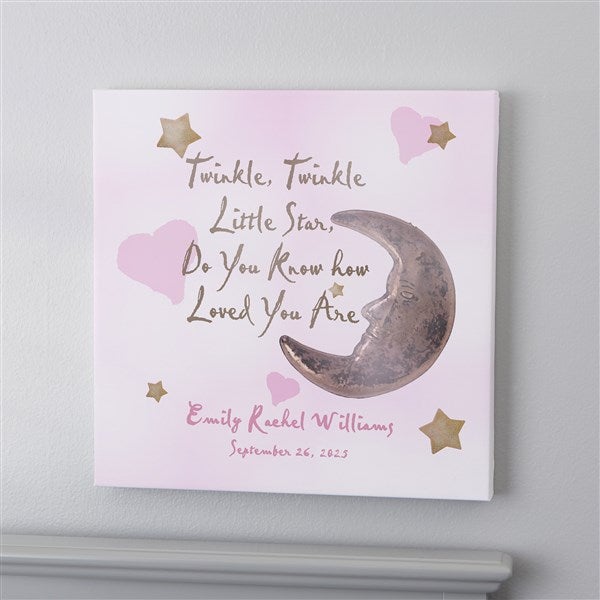 Personalized Baby Wall Art - Twinkle, Twinkle - 2742