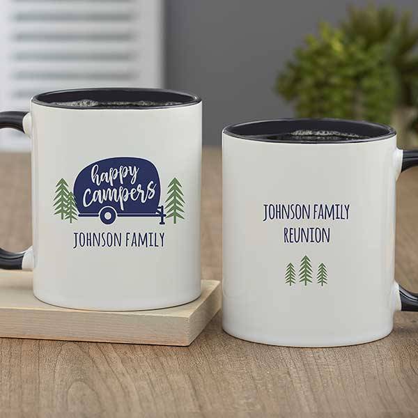 Happy Camper Personalized Coffee Mugs - 27425