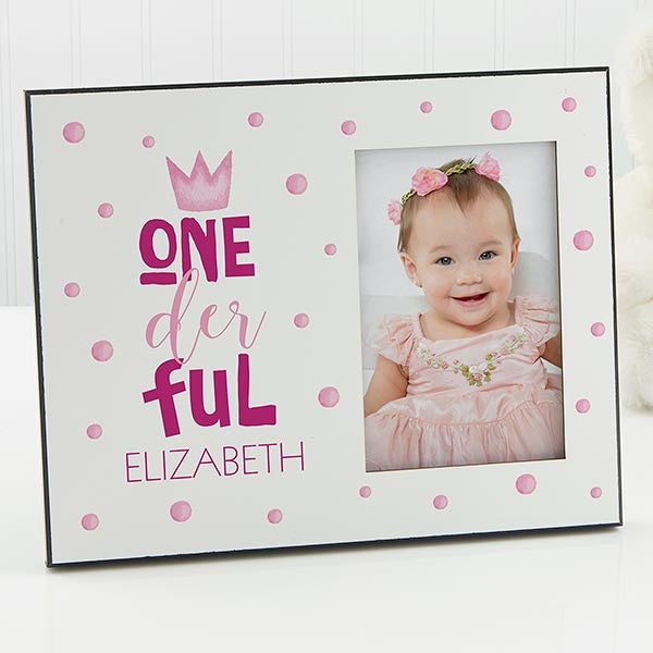 first birthday picture frames girl