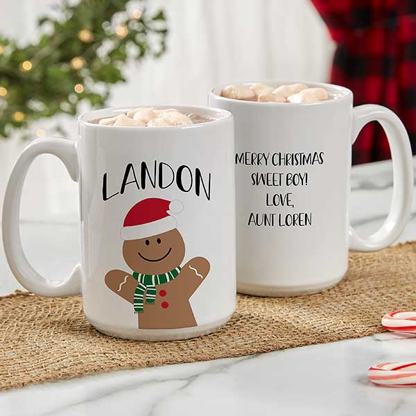 Merry & Bright Christmas Tumbler Cup with Handle