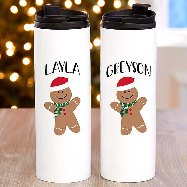 Baking Spirits Bright Personalized 16 oz Travel Tumbler - 27817