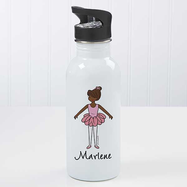 Ballerina Personalized 20 oz Kids Water Bottles