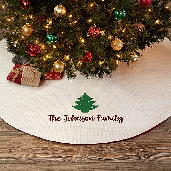 Choose Your Icon Personalized Christmas Tree Skirt - 27897