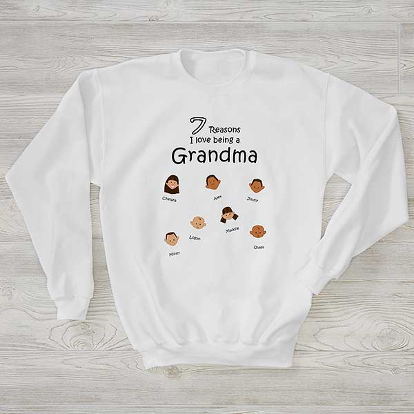 Grandparent sweatshirts personalized best sale