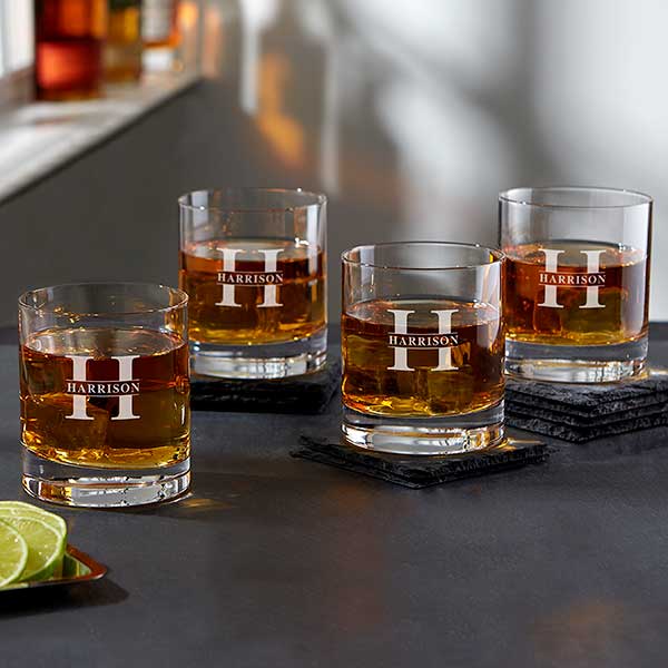 Double Wall Insulated Old Fashioned Whiskey Glasses Set of 2,, Classic  Scotch Glasses