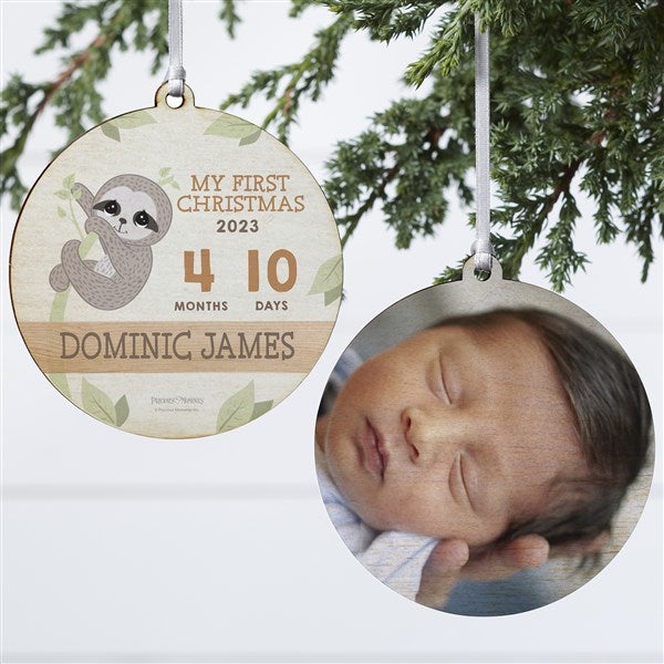 Personalized baby's 1st cheap christmas ornament