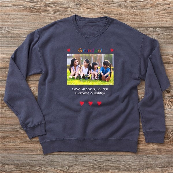 Personalized Photo Message Adult Sweatshirts - 28278