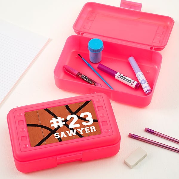 pink pencil box