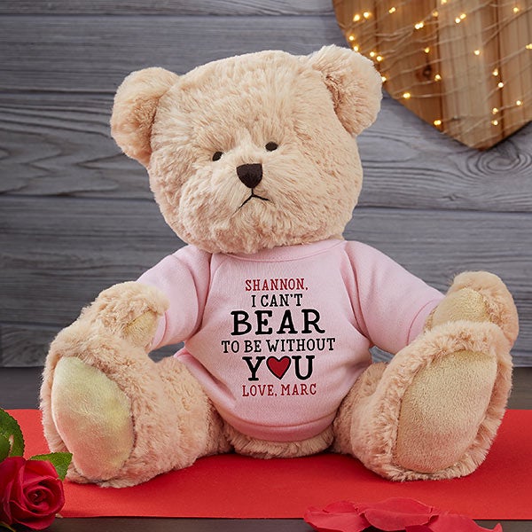 Can't Bear to Be Without You Personalized Teddy Bear - 28410