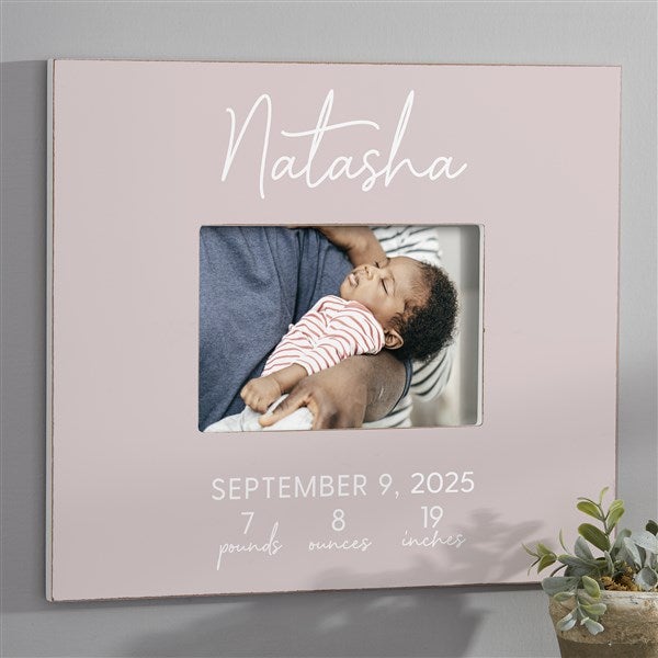 Simple & Sweet Baby Girl Personalized Picture Frames - 28420