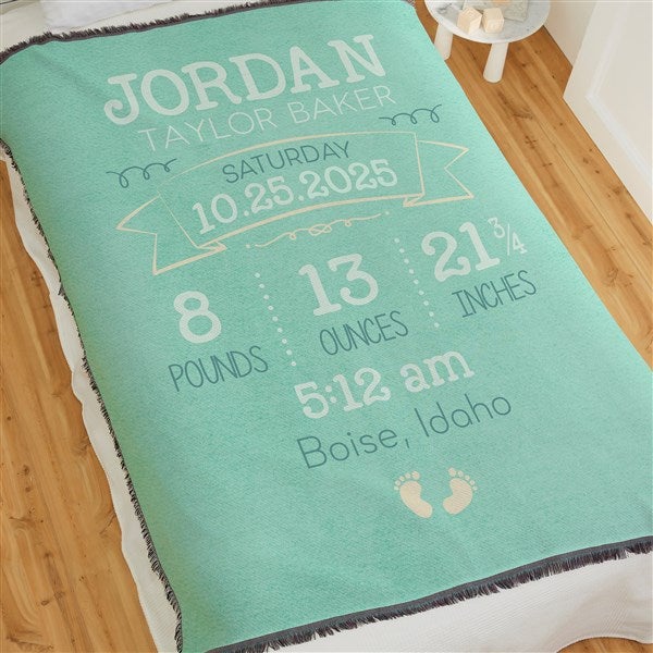 I Am Special Birth Info Personalized Baby Blankets - 28422